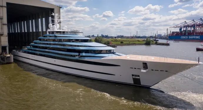 110M Kaos Redelivered at Lürssen in Hamburg