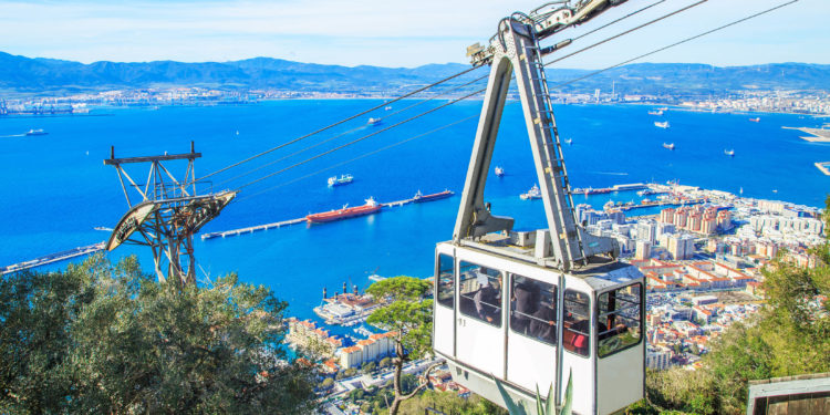 Cable car in Gibraltar British Airways