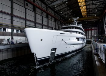 Amels 78 custom superyacht hits the water