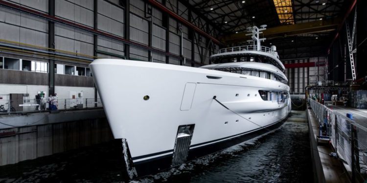 Amels 78 custom superyacht hits the water
