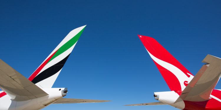 Emirates and Qantas