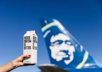 Alaska-Airlines-and-Boxed-Water