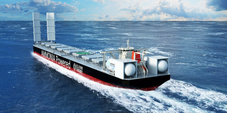 MOL and Mitsui acquire AiP for large Ammonia-powered bulk carrier