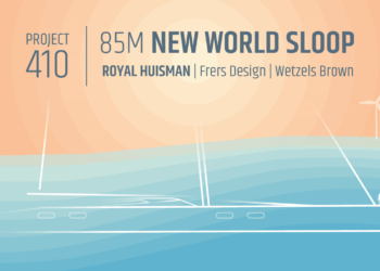 Royal Huisman reveals further insights into the revolutionary 85m New World Sloop