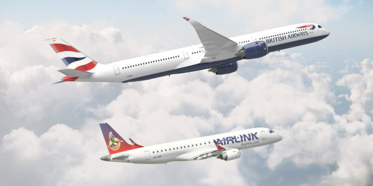 British Airways announces codeshare partnership with South African airline Airlink