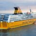Corsica Ferries to seek optimal sustainability with Wärtsilä’s Decarbonisation Modelling service, MTB Events, image shows yellow and white Corsica ferry on the water