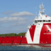 Golden Energy Offshore has entered into a MoA with Vroon for the acquisition of 4 PSVs and 1 SSV, MTB Events, photo shows Vos Patriot PSV built by Vroon. The vessel is red coloured with a white horizontal stripe