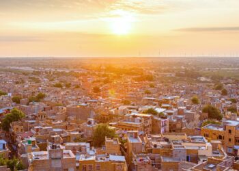 IndiGo adds another domestic destination to their substantial 6E network, MTB Events, Image shows the city of Jaisalmer at sunset