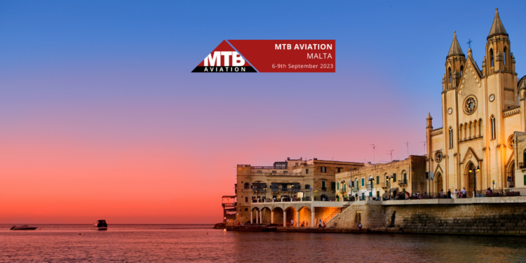 MTB is flying to Malta to connect the Aviation industry, MTB Events. Image shows Saint Julian's Bay at sunset