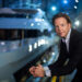 Heesen Yachts appoints Niels Vaessen as new CEO, MTB Events. Image shows Niels Vassen stood infront of a superyacht at night