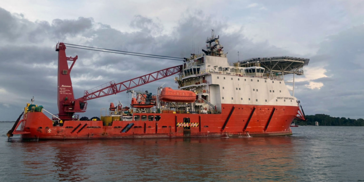 AD Ports Group acquire 10 offshore vessels for US$200 million, MTB Events, Image shows a red OSV on water