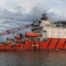 AD Ports Group acquire 10 offshore vessels for US$200 million, MTB Events, Image shows a red OSV on water