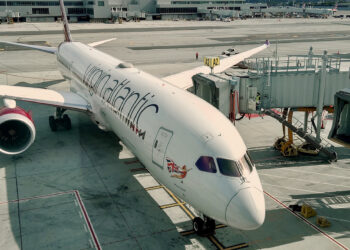 Virgin Atlantic paves the way for the future of green fuels, MTB Events. Image shows Virgin Atlantic 787 getting ready for flight