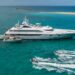 Major European expansions for FGI Yacht Group with new office in Monaco, MTB Events. Image shows 181-foot Superyacht called Turquoise in the sea with two jet skis.