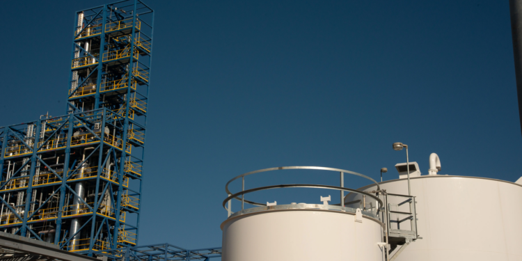 The world's first Ethanol to SAF production facility opened by LanzaJet, MTB Events. Image shows the LanzaJet Freedom Pines Fuels, the world’s first ethanol to sustainable aviation fuel (SAF) production facility.