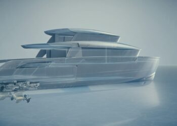 Sanlorenzo & Volvo Penta partnership to pave the way for sustainability, MTB Events. Image shows an imagining of the future superyacht