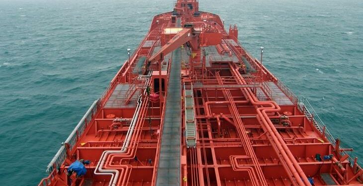 ORIX to acquire all shares from Osaka's biggest shipowner, MTB Events. Image shows the top of a red vessel.