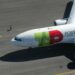 Record net income of EUR 177.3 million for TAP Air Portugal in 2023, MTB Events. Image shows an Airbus A330 on the tarmac with the TAP Air branding on the fuselage