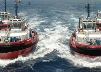 KOTUG acquires full ownership of Kotug Seabulk Maritime, MTB Events. Image shows 4 Tugboats owned by KOTUG