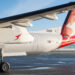 Qantas invests in DeHavilland Dash 8 fleet, MTB Events. Image shows the tail end of a Qantas Q400