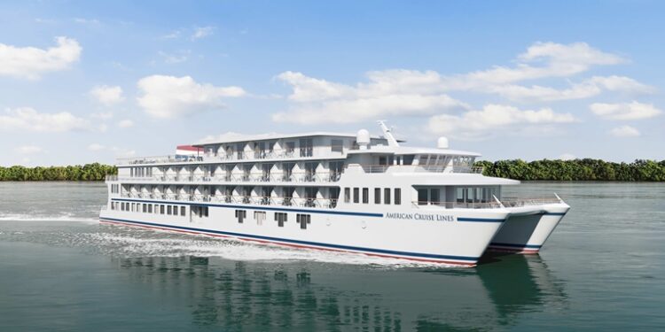 American Liberty, an American Cruise Lines vessel, has completed its sea trials, MTB Events. Image shows an American Cruise Lines vessel on water