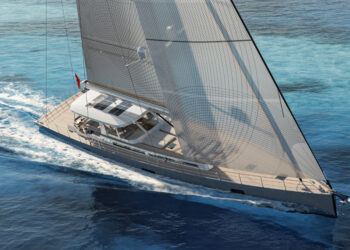 Mishi Yachts unveils first renderings of the Mishi 102, MTB Events. Image shows a render of the upcoming superyacht Mishi 102