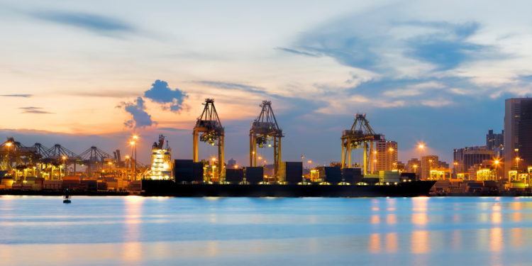 MoU signed between Asian partners for a joint ammonia study, MTB Events. Image shows the Port of Singapore at sunset