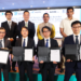 Agreement signed by NYK for the transport of green Ammonia, MTB Events. Image shows Signing Ceremony in India Front row,first from right, Takahiro Rokuroda, Next Generation Fuel Business Group, General Manager of NYK