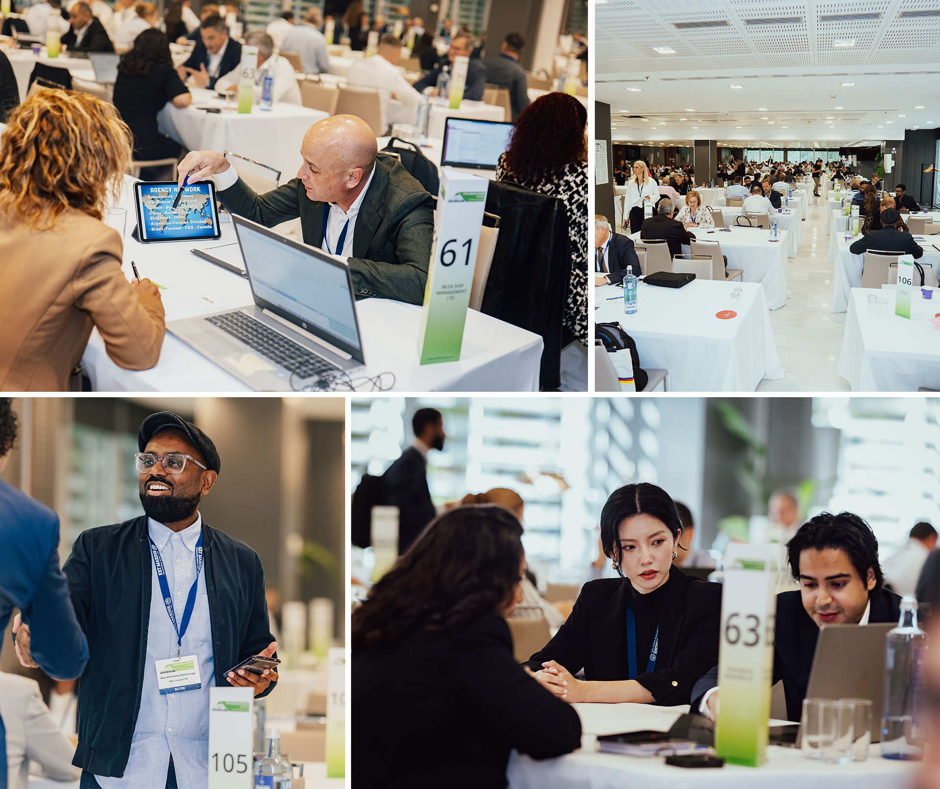 MTB Marine Europe: Another year, another massive triumph!, MTB Events. Image shows a photo collage of 4 images from the meeting room