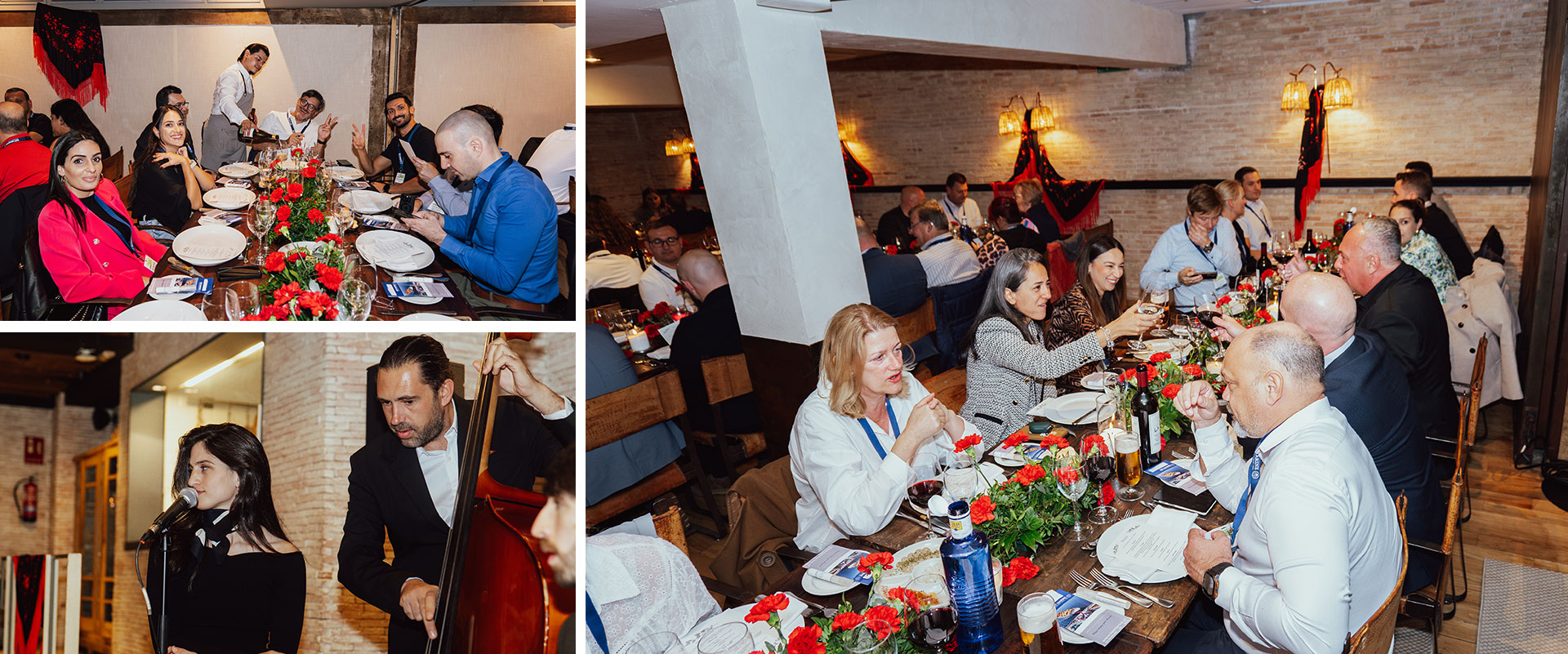 MTB Marine Europe: Another year, another massive triumph!, MTB Events. Image shows a photo collage of 3 images from the middle night dinner 
