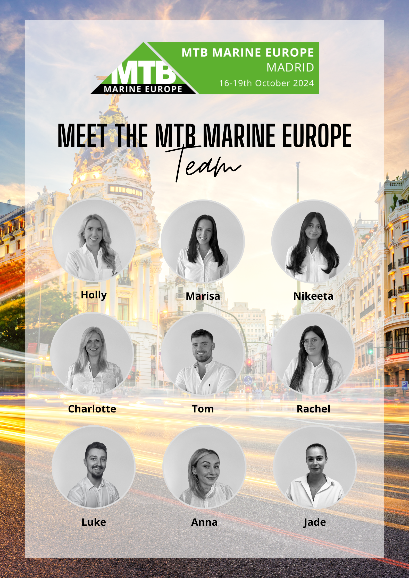 Marine Networking Event of the Year: MTB Marine Europe 2024 Heads to Madrid, MTB Events. Image shows the MTB Marine Team