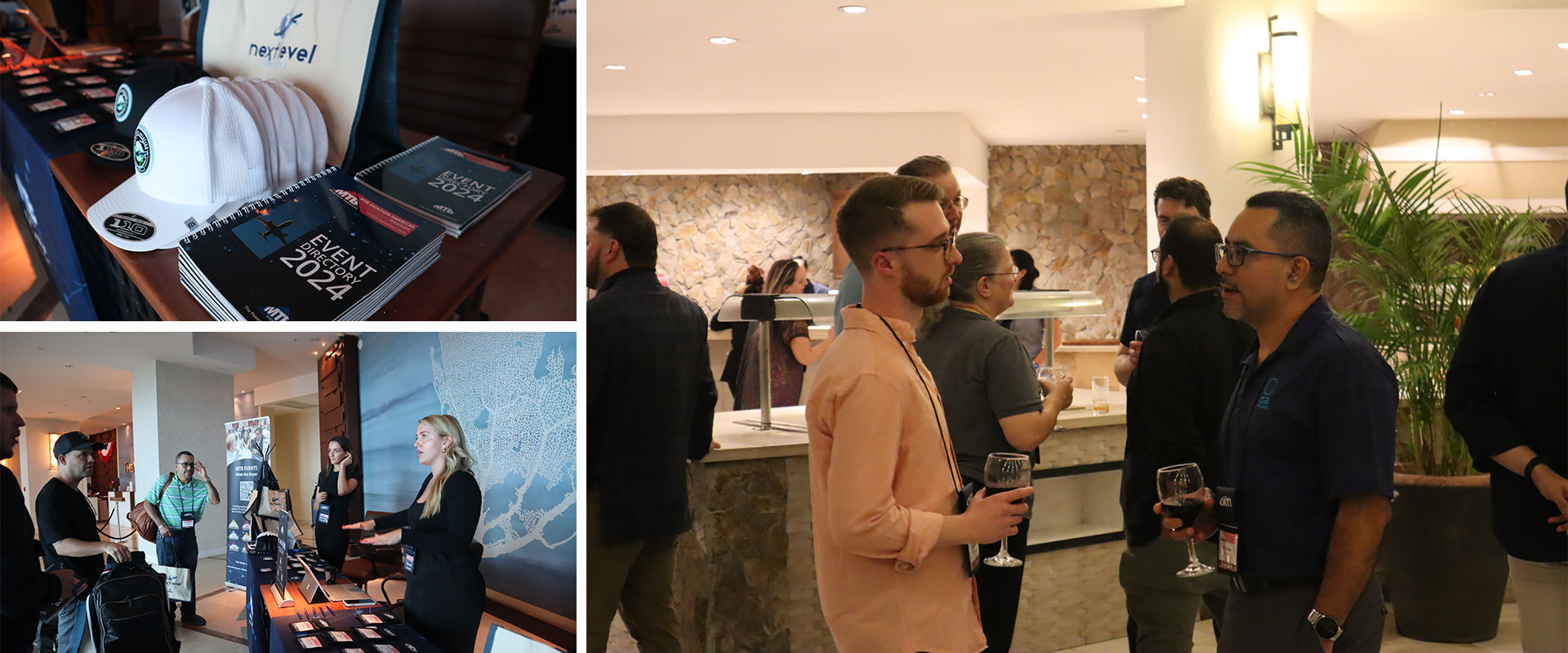 MTB Aviation Americas 2024 Wraps Up First Edition with Success in Panama, MTB Events. Image shows collage of three images from the first day of the event