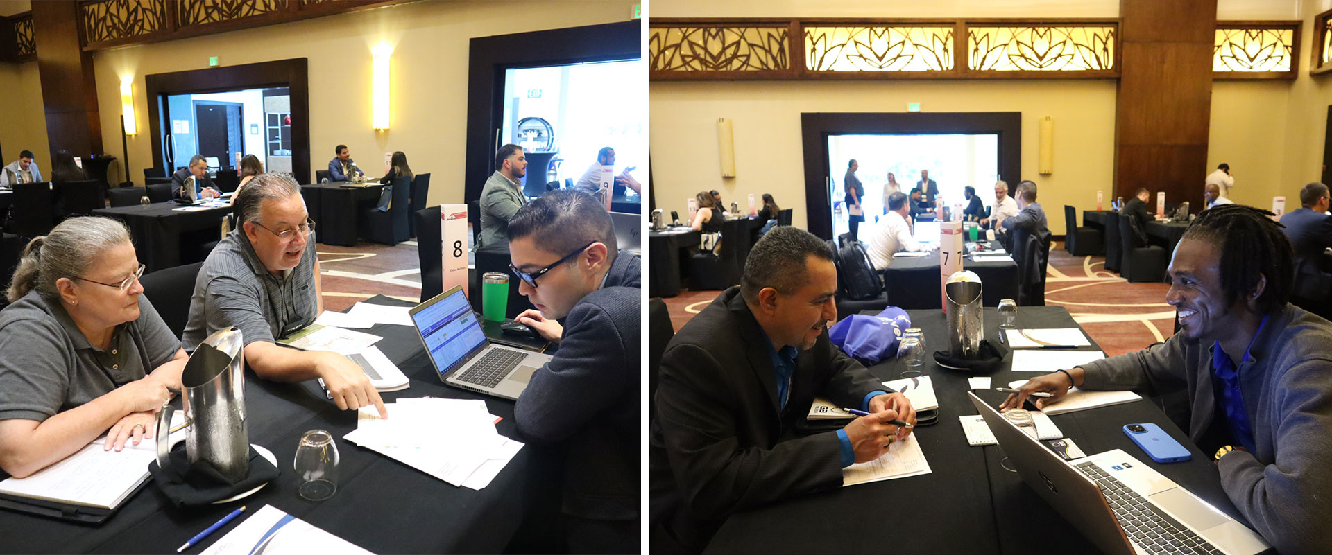 MTB Aviation Americas 2024 Wraps Up First Edition with Success in Panama, MTB Events. Image shows collage of two images of people in the meetings