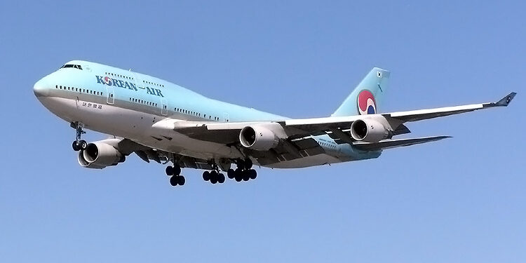Korean Air Completes Acquisition of Asiana Airlines, MTB Events. Image shows a Korean Airlines plane in the air.