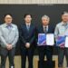 ABS and HD Hyundai Advance AI-Driven Shipbuilding and Floating Nuclear Power, MTB Events. Image shows the signing ceremony between the two companies for the technical collaboration for an artificial intelligence (AI)-based smart shipyard.