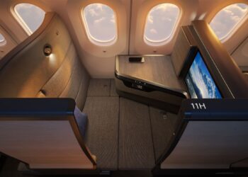 "THE Room FX", ANA's New Supersized Business Class Seats, MTB Events. Image shows seat 11H of the new 'THE Room FX' seat.