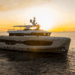 Image shows the Numarine 40MXP Superyacht out on the water at sunset. Numarine Unveils 40MXP: A New Era for the XP Series Begins, MTB Events.