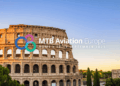 Image shows the colosseum at dusk with the MTB Aviation Europe logo ontop. Where Aviation Meets Opportunity: MTB Aviation Europe Lands in Rome, MTB Events
