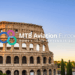 Image shows the colosseum at dusk with the MTB Aviation Europe logo ontop. Where Aviation Meets Opportunity: MTB Aviation Europe Lands in Rome, MTB Events