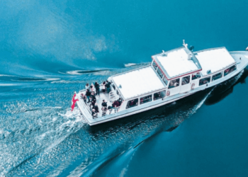 Image shows a boat speeding through the water. Rivertrace Supports Cleaner Oceans with Digital Compliance Innovation, MTB Events.