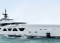Image shows the Amels 60 Superyacht on the sea.New 60m Amels Superyacht Joins Damen Yachting Fleet, MTB Events.