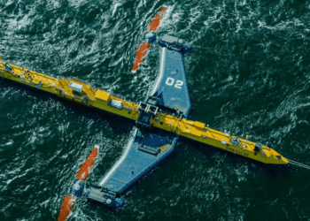 Image shows the Orbital Marine Power O2, the worlds most powerful tidal turbine. Orbital Marine Power Advances Predictable Clean Energy with Latest UK Award, MTB Events.