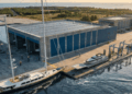 Image shows a mock-up design of what the shipyard will look like in the future. Construction Begins on RMK Yachts’ Next-Generation Shipyard, MTB Events.