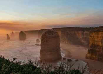 Image shows the twelve apostles in Melbourne at sunset. British Airways Boosts Winter Schedule with New Routes and More Flights, MTB Events.