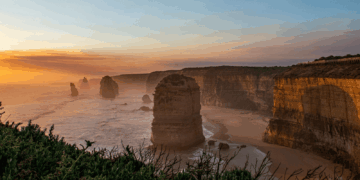 Image shows the twelve apostles in Melbourne at sunset. British Airways Boosts Winter Schedule with New Routes and More Flights, MTB Events.