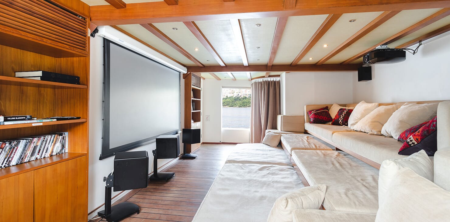 Motor Yacht DOT Cinema Room