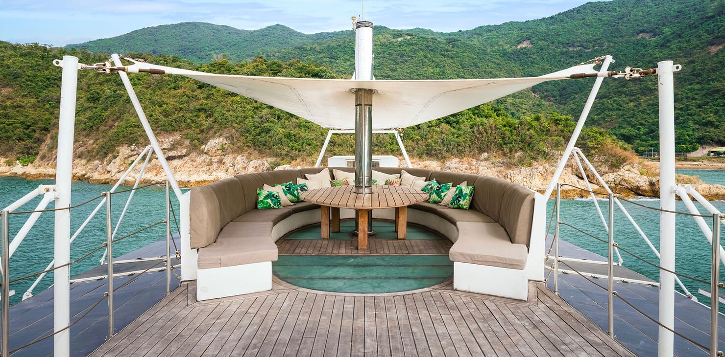 Motor Yacht DOT Sun Deck Seating